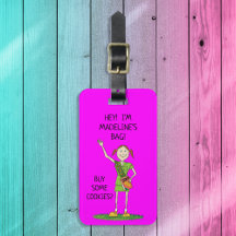 Neon HOT PINK Girl Scout JUNIOR | Personalizado
