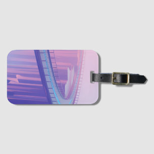 Etiqueta De Bagagem Neon Skybridge Dreamscape