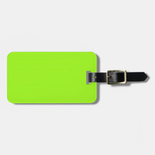 Etiqueta de Bagagem Neon Verde e Púrpura, com duas