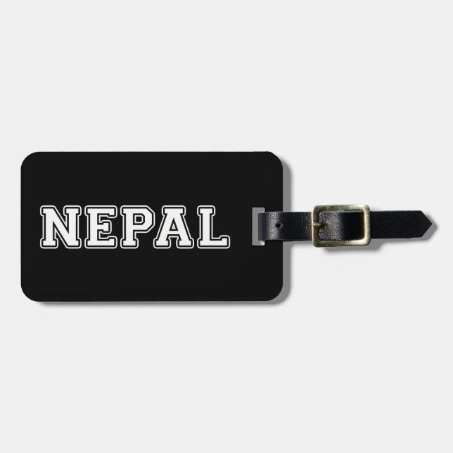 Etiqueta De Bagagem Nepal (Frente Horizontal)