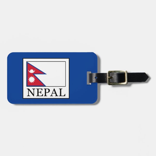 Etiqueta De Bagagem Nepal (Frente Horizontal)