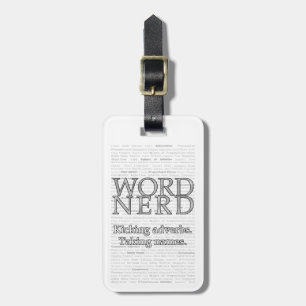 Etiqueta De Bagagem Nerd do Word