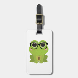 Etiqueta De Bagagem Nerd sapo
