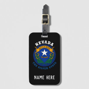 ETIQUETA DE BAGAGEM NEVADA SILVER STATE FLAG