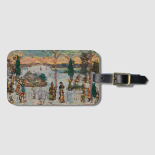 Etiqueta De Bagagem Neve em abril por Maurice Prendergast, Vintage Art
