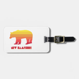 Etiqueta De Bagagem New Hampshire Bear