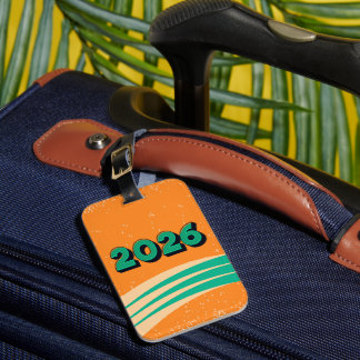 Etiqueta De Bagagem New year travel world tour Luggage Tag