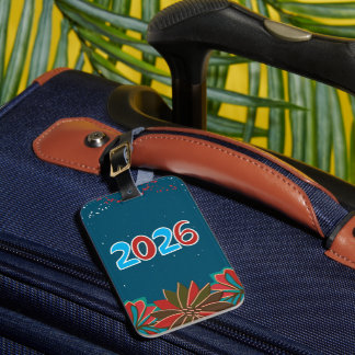 Etiqueta De Bagagem New year travel world tour Luggage Tag