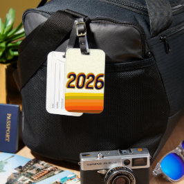 Etiqueta De Bagagem New year travel world tour Luggage Tag