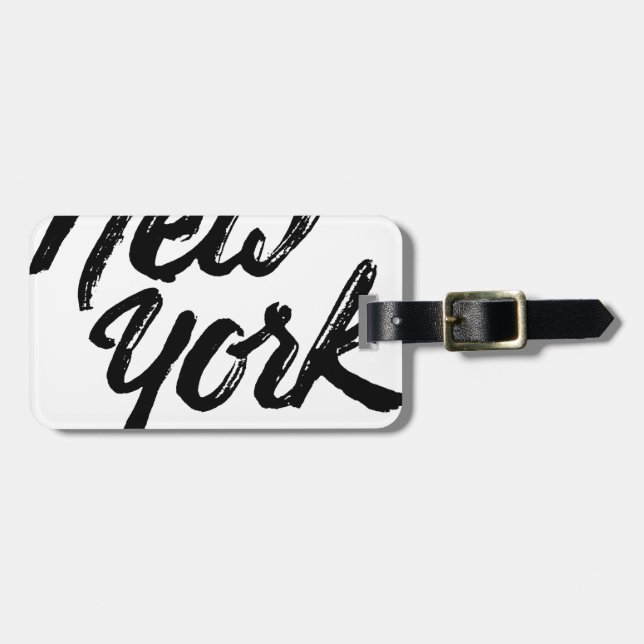 Etiqueta De Bagagem New York (Frente Horizontal)