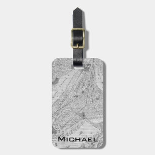 Etiqueta De Bagagem New York: Trem do EL, C1878