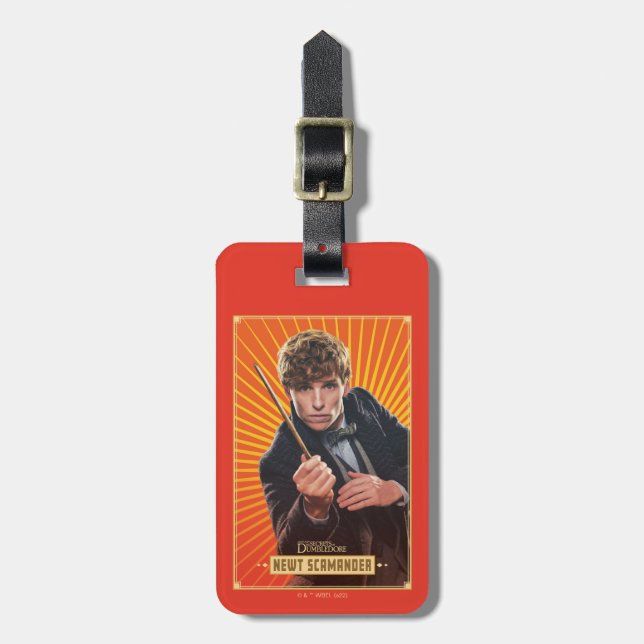 Etiqueta De Bagagem Newt Scamander Character Graphic (Frente Vertical)