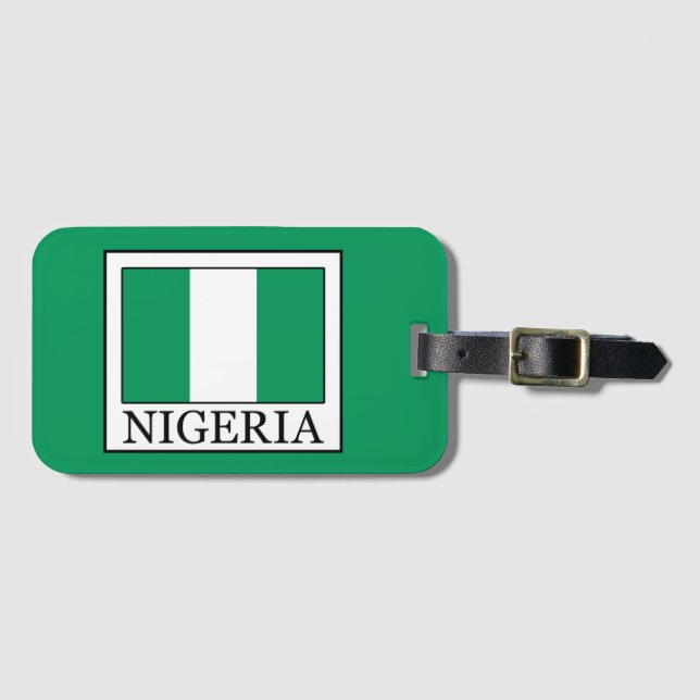 Etiqueta De Bagagem Nigéria (Frente Horizontal)