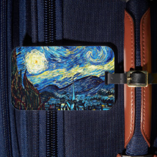 Etiqueta De Bagagem Noite Estrelada por Vincent van Gogh,