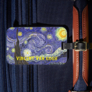 Etiqueta De Bagagem Noite Estrelada por Vincent van Gogh