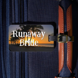 Etiqueta De Bagagem Noiva Fuja Funny Getaway