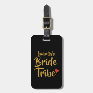 Etiqueta De Bagagem Noiva Tribo Coração Vermelho Personalizado