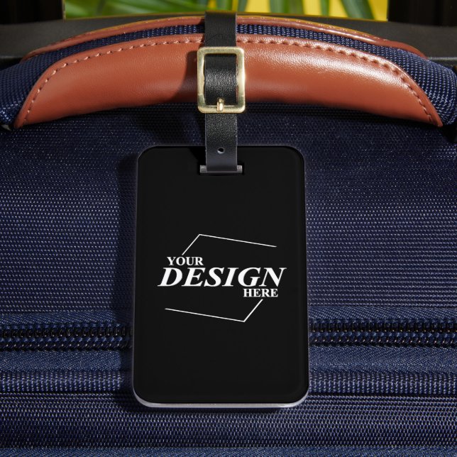 Etiqueta De Bagagem Nome comercial da empresa Design (Frente Insitu 2)