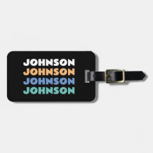 Nome da Família Personalizada Retroativa Horizonta