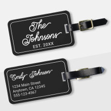 Nome da Família Personalizado em Letra Elegante Pr