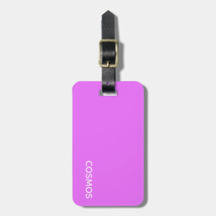 Etiqueta De Bagagem Nome de cor roxa do Cosmos