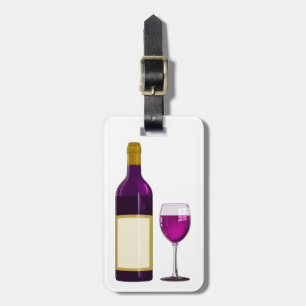 ETIQUETA DE BAGAGEM NOME DE ETIQUETA DO QUEIJO DO VIDRO DE VINHO DA