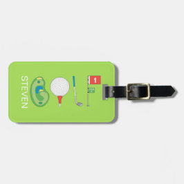 Etiqueta De Bagagem Nome do jogador de Golf do Esporte Personalizado