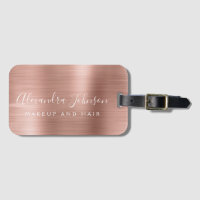 Nome do Monograma de Metal Brutado Dourado Elegant