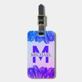 Etiqueta De Bagagem Nome do Script de Traveler Na moda Personalize Mon