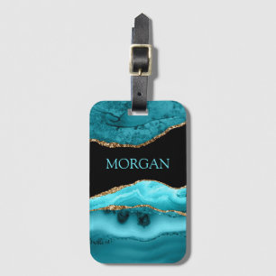 Etiqueta De Bagagem Nome do Y, Preto, Dourado e Aveia do Teto