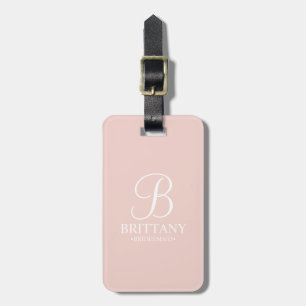 Etiqueta De Bagagem Nome e Monograma da Bridesmaid Personalizada