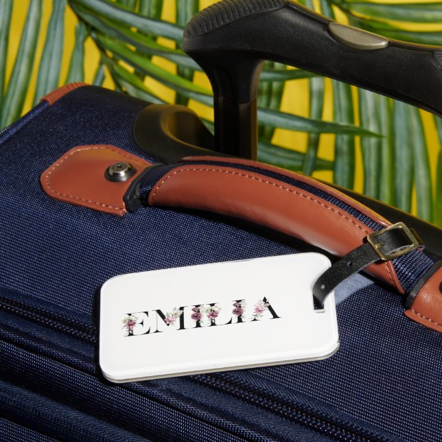 Etiqueta De Bagagem Nome Emilia (Frente Insitu 3)
