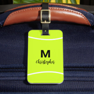 Etiqueta De Bagagem Nome inicial do Tênis Monograma Personalizado