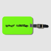 Nome Personalizado Bright Fluorescent Neon Green