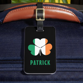 Etiqueta De Bagagem Nome Personalizado Celtic Ireland Shamrock Irish F
