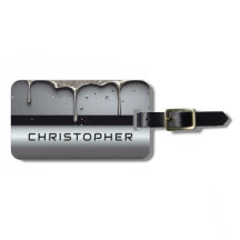 Nome Personalizado Com Metal Líquido Gotejando