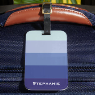 Etiqueta De Bagagem Nome Personalizado de Faixa Abstrato de de Paleta