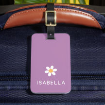 Nome Personalizado de Margarida Roxa Feminina