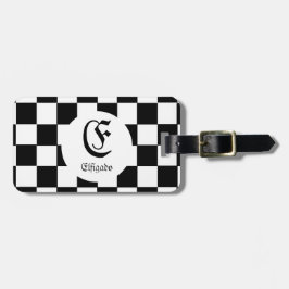 Etiqueta De Bagagem Nome Personalizado do Clube de Xadrez Inicial