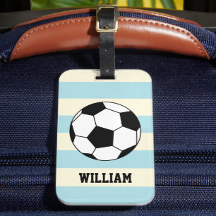 Etiqueta De Bagagem Nome Personalizado Do Jogador De Futebol De Futebo