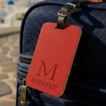 Nome Personalizado do Monograma de Couro Texturiza