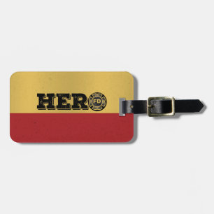 Etiqueta De Bagagem Nome Personalizado, Herói do Bombeiro