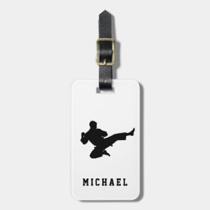 Etiqueta De Bagagem Nome Personalizado Karate / Taekwondo / Judô