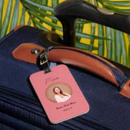 Etiqueta De Bagagem Nome Personalizado Minimalista