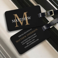 Nome Personalizado Monograma Preto