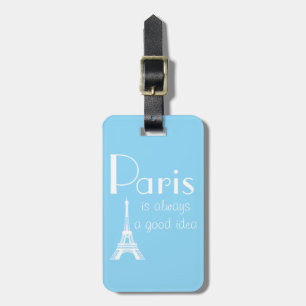 Etiqueta De Bagagem Nome Personalizado Paris é sempre uma boa ideia az