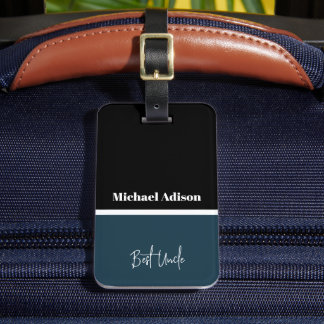 Etiqueta De Bagagem Nome personalizado script especial elegante melhor