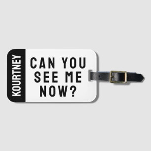 Etiqueta De Bagagem Nome Personalizado Simples Clássico Engraçado Mode