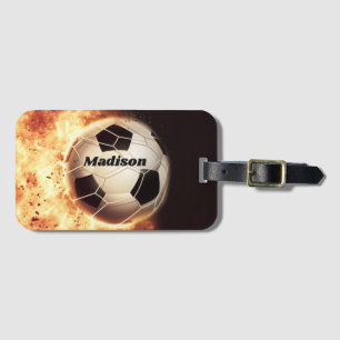 Etiqueta De Bagagem Nome personalizado Soccer Meta