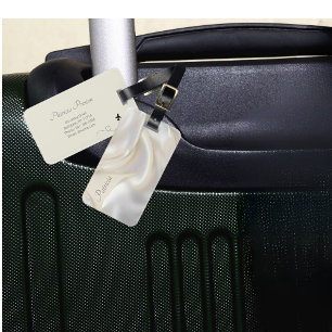 Etiqueta De Bagagem Nome personalizável Mãe Legante da Textura Pérola